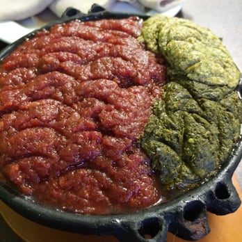 Meda Restaurant - Kitfo with ayeb gomen. $12.99 - Ethiopian Near Me - Alexandria, Virginia