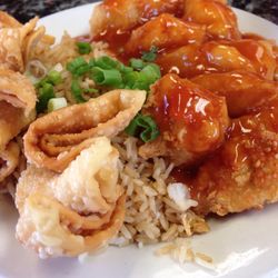 Lucys - Sweet and sour chicken.