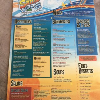 Sam's Beach Bar - Seafood Near Me - Hudson, Florida Sam's Beach Bar - Seafood Near Me - Hudson, Florida