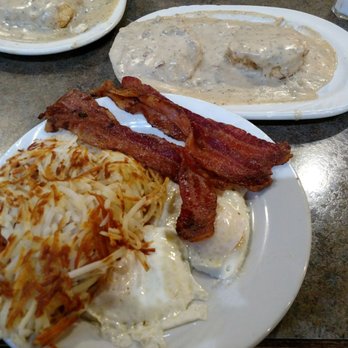 LeBaron's Honker Cafe - The regular combo breakfast with biscuit & gravy. A steal at 8.99. - Cafes Near Me - Nampa, Idaho LeBaron's Honker Cafe - The regular combo breakfast with biscuit & gravy. A steal at 8.99. - Cafes Near Me - Nampa, Idaho