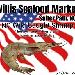 Exterior outside entrance of Willis Seafood - Salter Path, North Carolina Exterior outside entrance of Willis Seafood - Salter Path, North Carolina