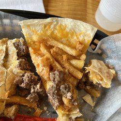 Burgrito's - Inside of Burgrito Quesadilla
