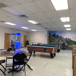 The Rock - Seating area and pool tables.