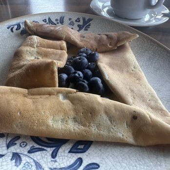 Gal Mediterranean Cuisine - Blueberry crepe?? Thinned out pancake batter with blueberries thrown in - Mediterranean Near Me - Toms River, New Jersey Gal Mediterranean Cuisine - Blueberry crepe?? Thinned out pancake batter with blueberries thrown in - Mediterranean Near Me - Toms River, New Jersey