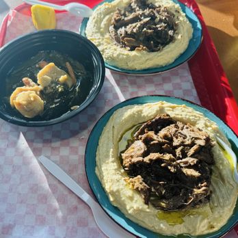 Beirut Bakery & Deli - Delicious hummus with lamb and classic grapes leaves with evoo! - Bakeries Near Me - Orlando, Florida