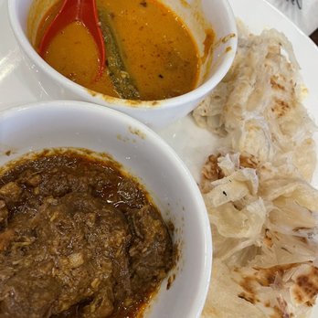 Ipoh Kopitiam - Curry sauce served with Roti. We added the beef - tender but wish it was served warmer. - Malaysian Near Me - Alhambra, California Ipoh Kopitiam - Curry sauce served with Roti. We added the beef - tender but wish it was served warmer. - Malaysian Near Me - Alhambra, California