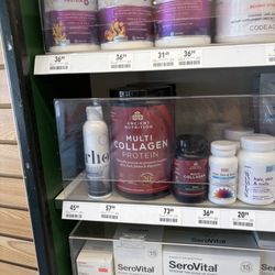 GNC - Vitamins locked up. The B12 wasn't locked up so not all products are locked up.
