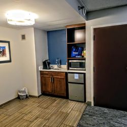 Holiday Inn Express & Suites Cincinnati Riverfront - Kitchenette in Our Suite at Holiday Inn Express & Suites Cincinnati Riverfront by IHG