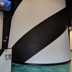 Part of the lighthouse for the Fleet Escape room. This is in the lobby.