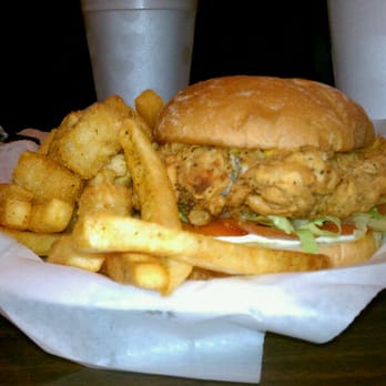 Lebowski's Grill - Crispy Chicken Sandwich - Burgers Near Me - Austin, Texas