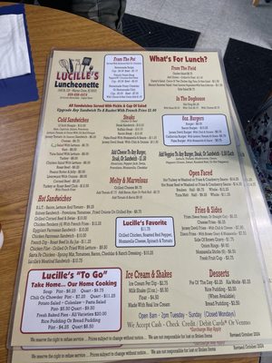 Menu photo 2 Lucille's Luncheonette Warren Grove, NJ Menu photo 2 Lucille's Luncheonette Warren Grove, NJ