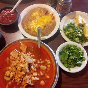 Rosita's Place - My menudo, beans and all the condiments I needed!! - Mexican Near Me - Phoenix, Arizona