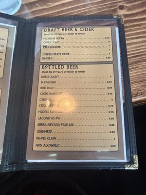 Menu photo 4 Branding Iron Saloon Murphys, CA