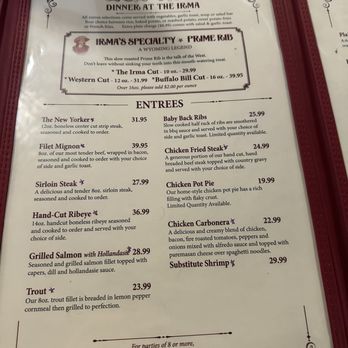 Buffalo Bill's Irma Hotel - Salad Near Me - Cody, Wyoming