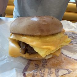 McDonald's - Steak, egg, and cheese bagel