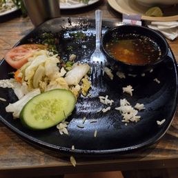 Charbroiled beef over rice plate. Completely devoured!