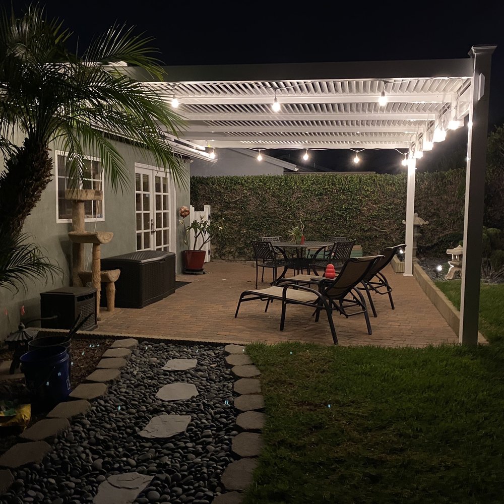 Vinyl Concepts - We added outdoor lighting for ambience - Fences & Gates Near Me - Torrance, California Vinyl Concepts - We added outdoor lighting for ambience - Fences & Gates Near Me - Torrance, California