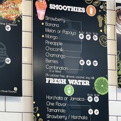 Frutas 100% Natural - Menu