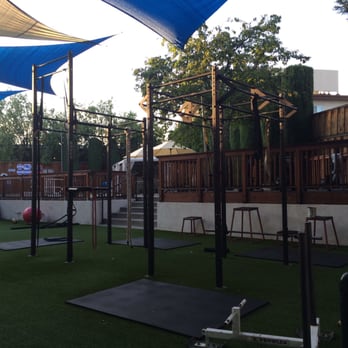 Forma Gym - Outdoor functional training area. Mats, ropes, tires, weights, bands, all under the clear blue sky. - Gyms Near Me - Walnut Creek, California Forma Gym - Outdoor functional training area. Mats, ropes, tires, weights, bands, all under the clear blue sky. - Gyms Near Me - Walnut Creek, California