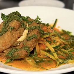 The Friesian Gastro Pub - Vegan Eggplant & Zucchini Zoodles in the most amazing sauce