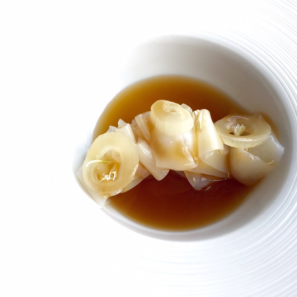 Azurmendi - Squid Noodle, Crunch and Infusion - Basque Near Me - Larrabetzu, BI