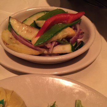Opus 9 Steakhouse - Sautéd vegetables still with a little crunch- very good! - Steakhouses Near Me - Williamsburg, Virginia