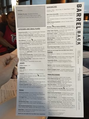 Menu photo 7 Barrel Back Restaurant Walloon Lake, MI