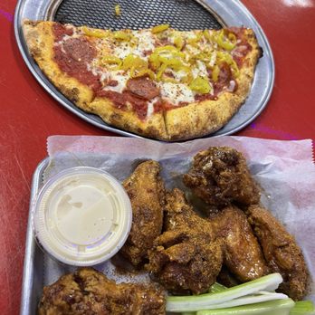 Zorba's Pizza & Grill - Edgewood - Old bay with honey and a small pan pizza. - Pizza Near Me - Edgewood, Maryland Zorba's Pizza & Grill - Edgewood - Old bay with honey and a small pan pizza. - Pizza Near Me - Edgewood, Maryland