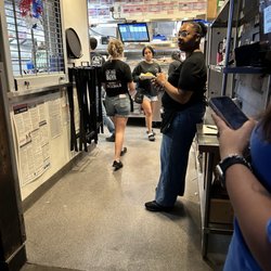 Lazy counter prop employee who could not be bothered with a customer
