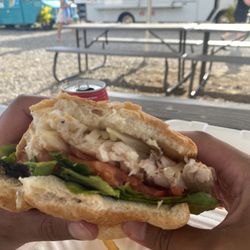 Mahi mahi burger and food truck