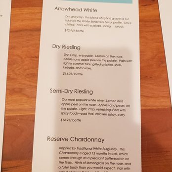 Arrowhead Spring Vineyards - Flight - Wineries Near Me - Lockport, New York