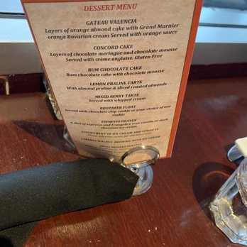 Walters - Dessert menu - all items $9.95 - Breakfast & Brunch Near Me - Claremont, California