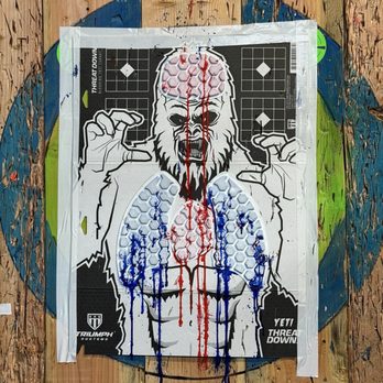 AxeVentures Axe Throwing - Paint filled yeti poster - Axe Throwing Near Me - Berkeley, California AxeVentures Axe Throwing - Paint filled yeti poster - Axe Throwing Near Me - Berkeley, California