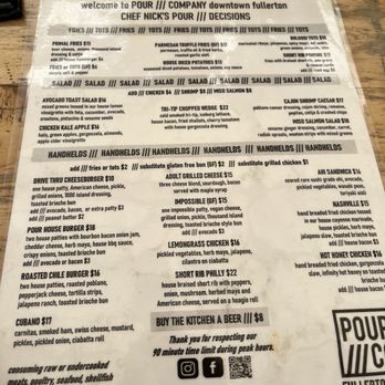Pour Company - New American Near Me - Fullerton, California