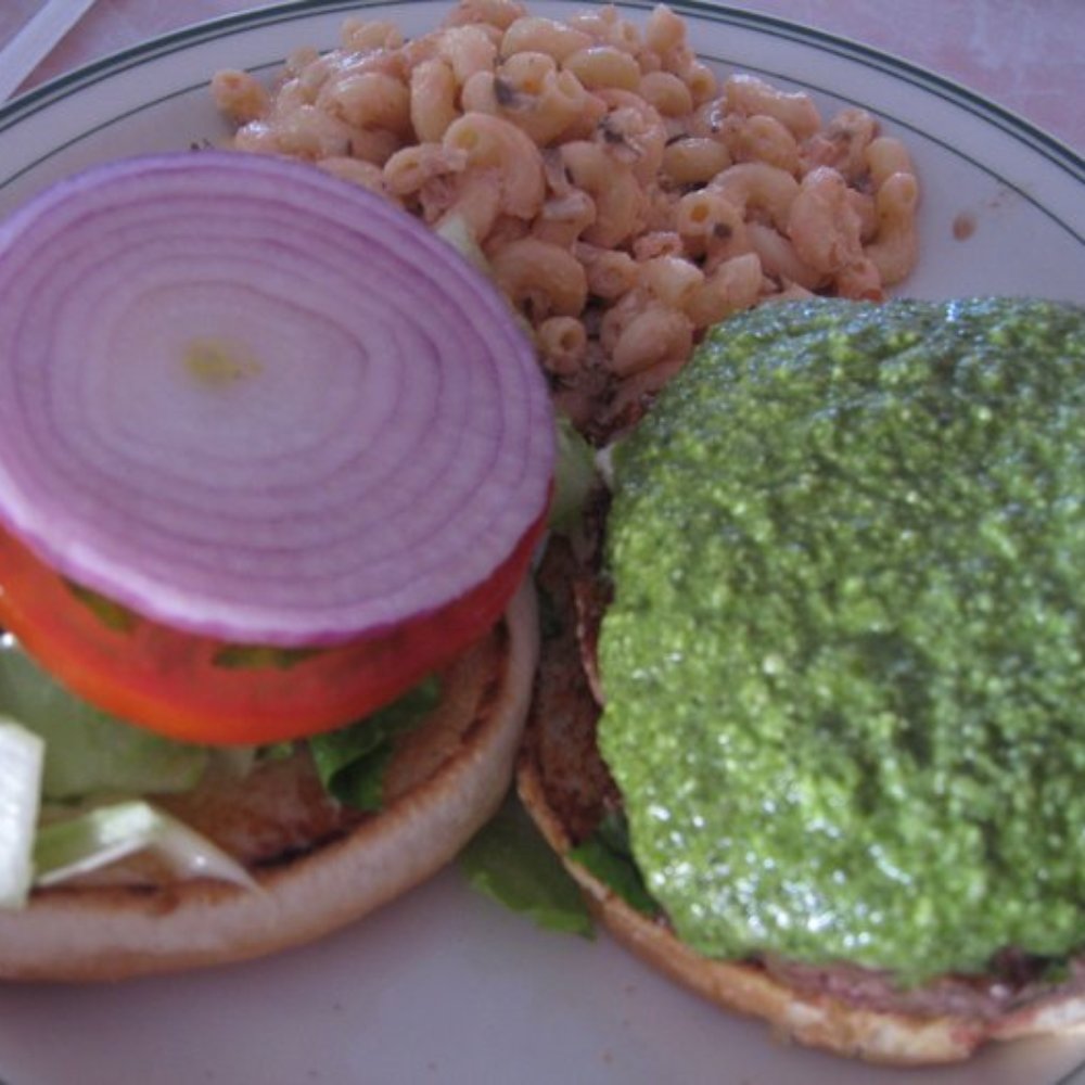 Mike's at the Crossroads - Pesty Pesto Burger - American Near Me - Cotati, California