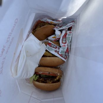 In-N-Out Burger - 3 cheeseburgers in a bag - Fast Food Near Me - Beaumont, California