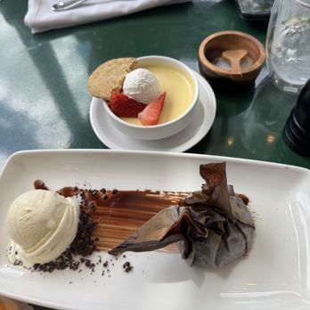 Merriman's Honolulu - Waialua chocolate purse and lilikoi posset - Hawaiian Near Me - Honolulu, Hawaii