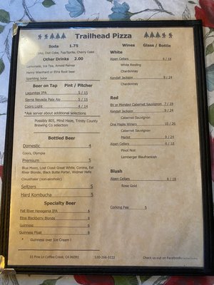 Menu photo 3 Trailhead Pizza Coffee Creek, CA Menu photo 3 Trailhead Pizza Coffee Creek, CA