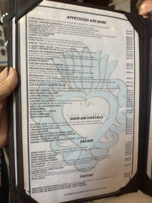Menu photo 1 Los Milagros San Miguel de Allende, GUA Menu photo 1 Los Milagros San Miguel de Allende, GUA