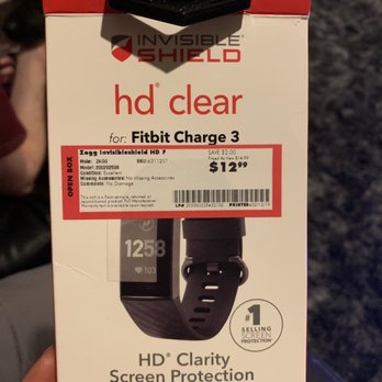 Best Buy Gwinnett - Fitbit screen protector box label reads "no missing accessories" "no damage" - Appliances Near Me - Duluth, Georgia Best Buy Gwinnett - Fitbit screen protector box label reads "no missing accessories" "no damage" - Appliances Near Me - Duluth, Georgia
