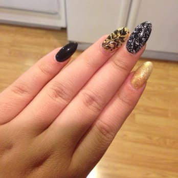 Luxury Nails Spa - Awesome set by Jenny, love the perfect almond shape and design!! - Nail Salons Near Me - San Jose, California Luxury Nails Spa - Awesome set by Jenny, love the perfect almond shape and design!! - Nail Salons Near Me - San Jose, California