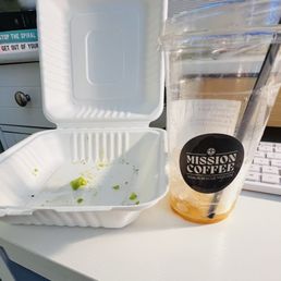 I would have posted a pic of my food and coffee but I ate it too fast so instead you get to see the after. I would have posted a pic of my food and coffee but I ate it too fast so instead you get to see the after.