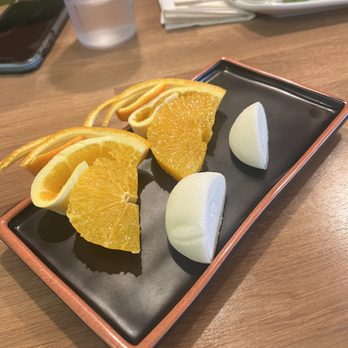 Lucky Sushi - Complimentary mochi and oranges - Sushi Bars Near Me - Huntington Station, New York Lucky Sushi - Complimentary mochi and oranges - Sushi Bars Near Me - Huntington Station, New York