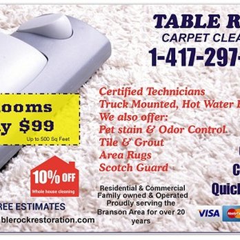 1. Table Rock Restoration & Carpet Cleaning