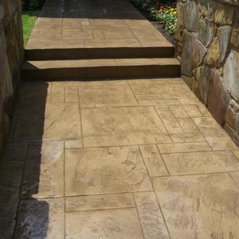 Patterned Concrete - "Yorkstone" - Masonry/Concrete Near Me - Austin, Texas