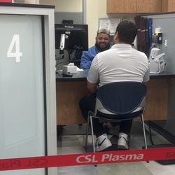 CSL Plasma - Some employees ALWAYS have a smile, and ay even serenade you, plasma and a show, and I get paid!!!
