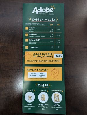 Menu photo 3 Adobe Mexican Kitchen Walker, MI
