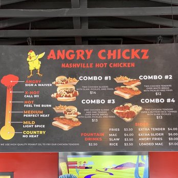 Angry Chickz - Menu - Chicken Shop Near Me - Las Vegas, Nevada Angry Chickz - Menu - Chicken Shop Near Me - Las Vegas, Nevada