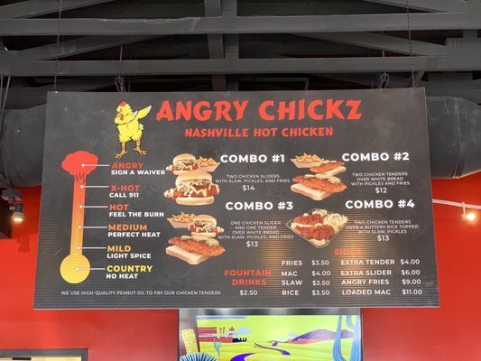 Menu photo 8 Angry Chickz Las Vegas, NV