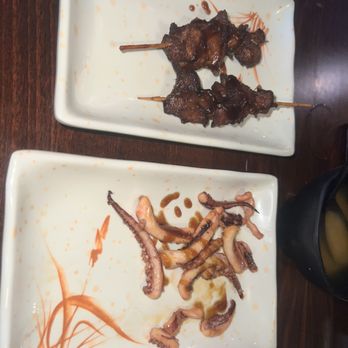 O'Yummy Sushi - 19. BBQ Squid and chicken stick - Japanese Near Me - Virginia Beach, Virginia O'Yummy Sushi - 19. BBQ Squid and chicken stick - Japanese Near Me - Virginia Beach, Virginia